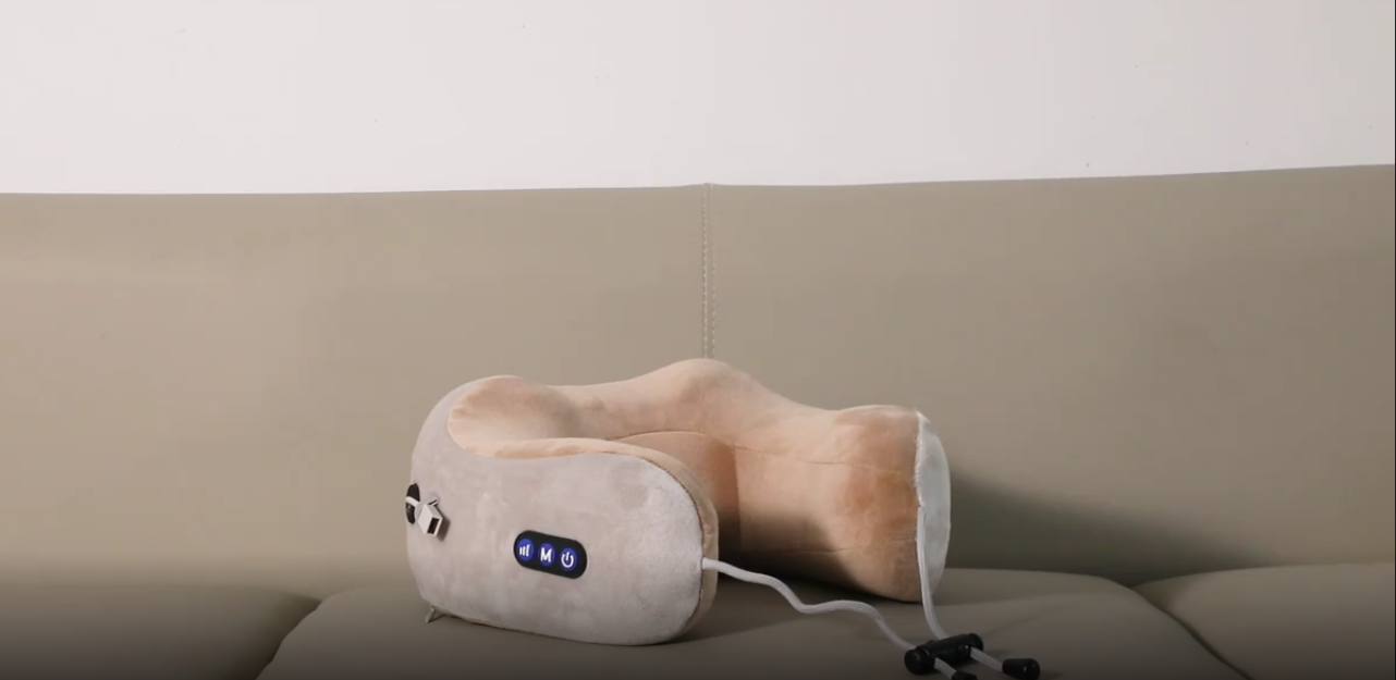 U-Shaped Massaging Neck Pillow