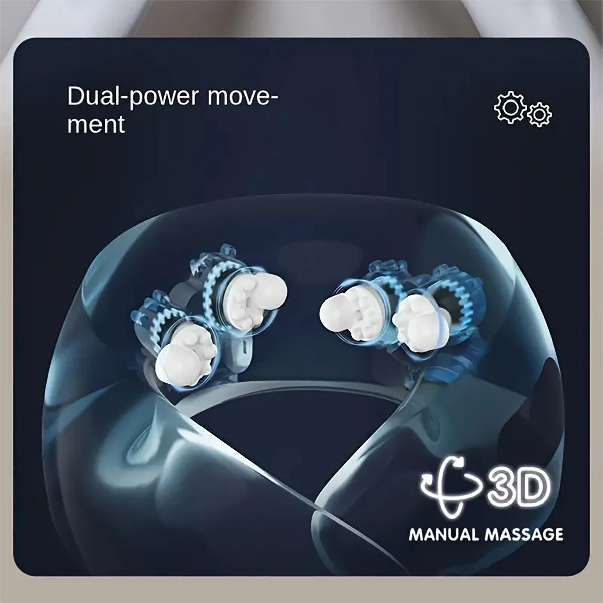 U-Shaped Massaging Neck Pillow