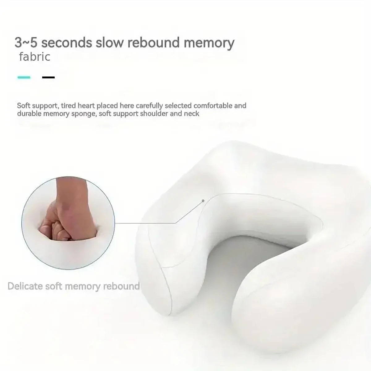 U-Shaped Massaging Neck Pillow