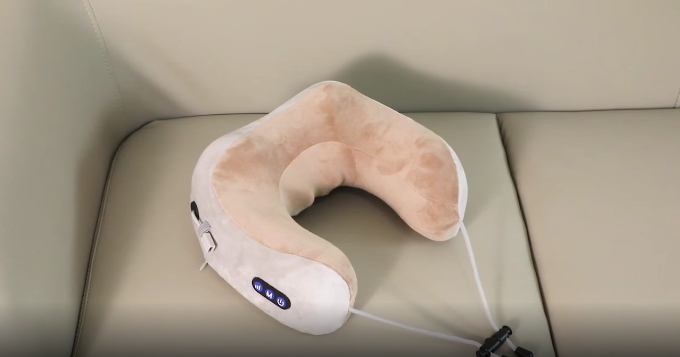 U-Shaped Massaging Neck Pillow